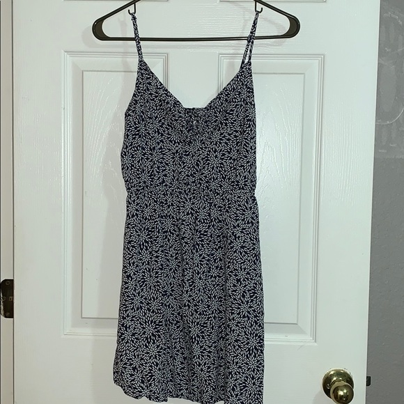 DIVIDED H&M | Navy & White Print Dress - Picture 1 of 4